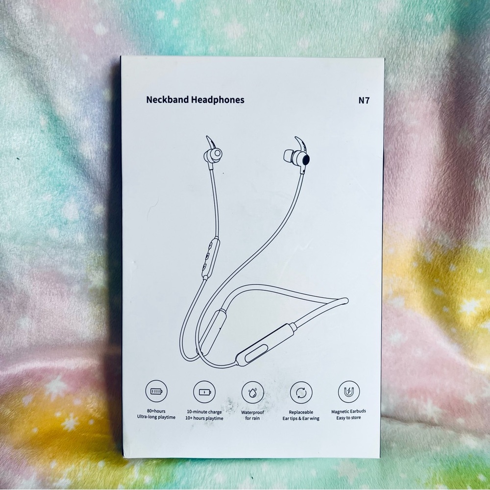 Neckband Bluetooth Headphones
 - Black